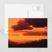 Groot Canyon Zonsondergang Briefkaart (Voorkant / Achterkant)