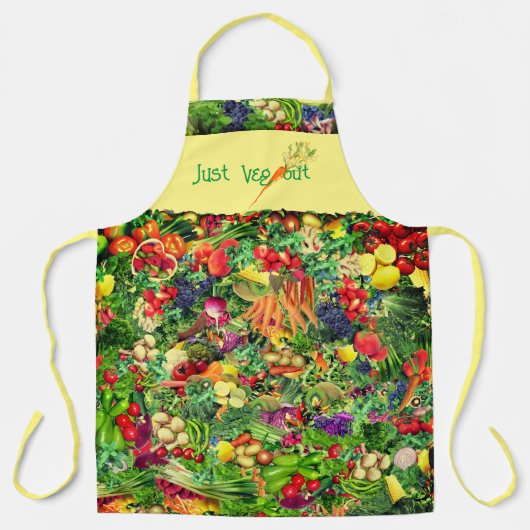 (Groot) Chef Cookout groenten Schort (Voorkant)