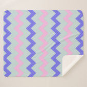 Groot chevron-patroon sherpa deken (Voorkant (horizontaal))