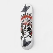 Groot Chief Feather Design Skateboard (Voorkant)