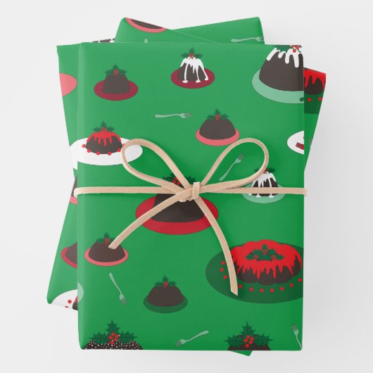 (Groot) Cijferig Pudding Desserts die papier verpa Inpakpapier Vel (In situ)