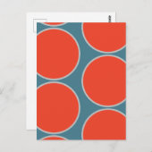 Groot Circles Abstract Design Briefkaart (Voorkant / Achterkant)