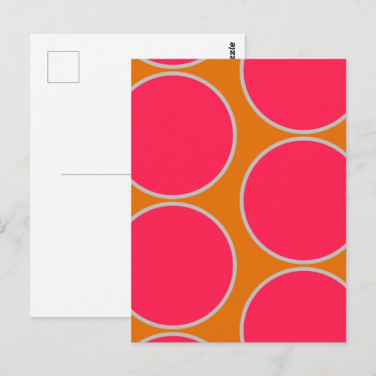 Groot Circles Abstract Design Briefkaart (Voorkant / Achterkant)