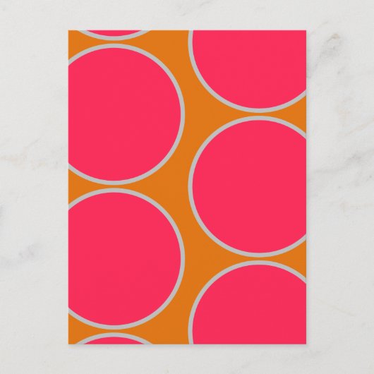 Groot Circles Abstract Design Briefkaart (Voorkant)