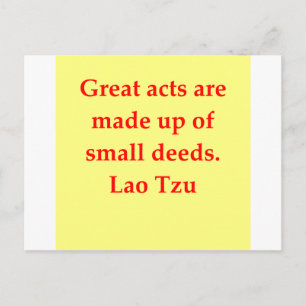 groot citaat Lao Tzu Briefkaart
