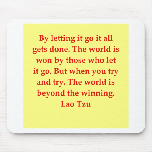 groot citaat Lao Tzu Muismat (Voorkant)