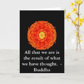 GROOT CITAAT van Boedha Kaart (Gele Bloem)