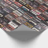 Groot collectie audiocassettes cadeaupapier (Hoek)