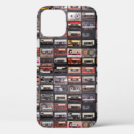 Groot collectie audiocassettes Case-Mate iPhone case (Achterkant)