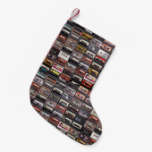 Groot collectie audiocassettes kleine kerstsok (Voorkant (Hangend))