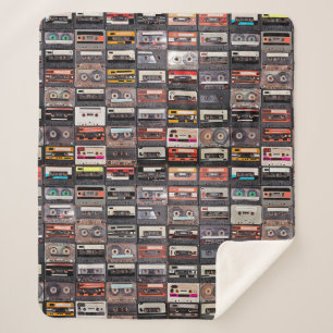 Groot collectie audiocassettes sherpa deken