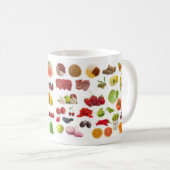 groot collectie groenten en fruit koffiemok (Voorkant rechts)