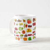 groot collectie groenten en fruit koffiemok (Voorkant links)