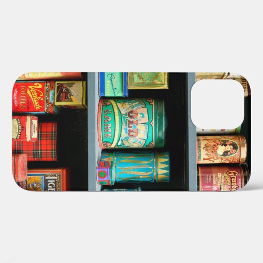 Groot collectie kleurrijke  blikken met display Case-Mate iPhone case (Achterkant (horizontaal))