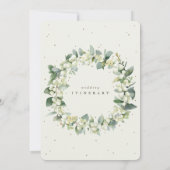 Groot crèmekleurig Sneeuwbes + Eucalyptus Trouwitn (Achterkant)