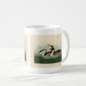Groot-Crested Grebe - Amerikaanse vogels van Audub Koffiemok (Voorkant rechts)