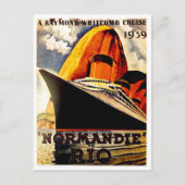 Groot cruiseschip van Normandië naar Rio Briefkaart (Voorkant)