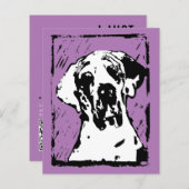 Groot Dane kondigt QR-code aan (Voorkant / Achterkant)