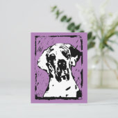 Groot Dane kondigt QR-code aan (Staand voorkant)