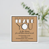 Groot Dank je wit Dank jullie uitnodiging van het  (Staand voorkant)