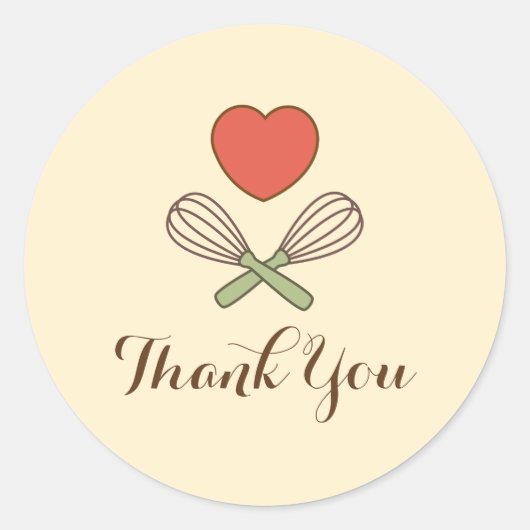 Groot dank u Custom Label Seal voor bakken (Voorkant)