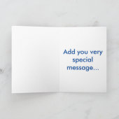 Groot dankt u (naam) speciaal bericht binnen kaart (Binnen)