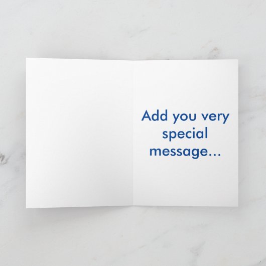 Groot dankt u (naam) speciaal bericht binnen kaart (Binnen)