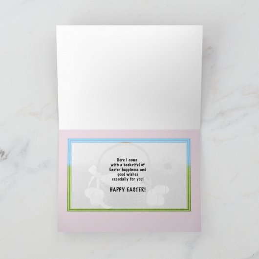 Groot - de Kaart van Pasen van de kleinzoon met (Binnen)