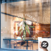 GROOT - De mooiste tijd, de kerstmannetje Raamsticker (Cafe Raam)