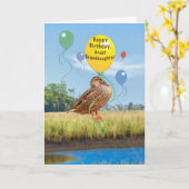 Groot - de Verjaardag van de kleindochter met Kaart (Gele Bloem)