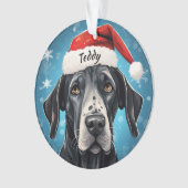 Groot Deen Custom Kerstornament Ornament (voorkant)