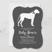 Groot Deen Hond Baby shower Genderneutraal Kaart (Voorkant)
