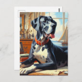  groot Deen schilderij Briefkaart (Voorkant / Achterkant)