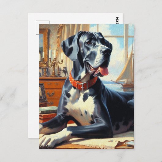  groot Deen schilderij Briefkaart (Voorkant / Achterkant)