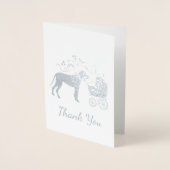 Groot Deens Baby shower Folie Kaarten (Voorkant)