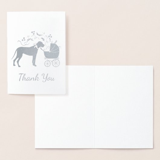 Groot Deens Baby shower Folie Kaarten (Display)