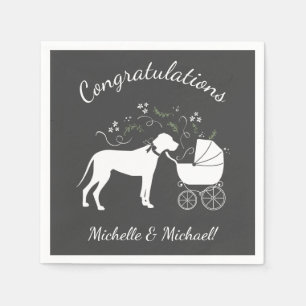 Groot Deens Baby shower Servet