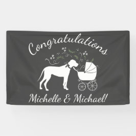 Groot Deens Baby shower Spandoek