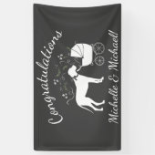 Groot Deens Baby shower Spandoek (Verticaal)