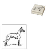 Groot Deens Hondenras Rubberstempel (Gestempeld)