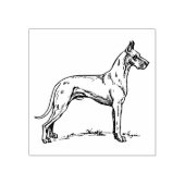 Groot Deens Hondenras Rubberstempel (Afrduk)