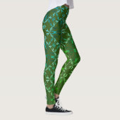 Groot Deens Silhouet en Typografie Patroon Leggings (Rechts)