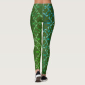 Groot Deens Silhouet en Typografie Patroon Leggings (Achterkant)