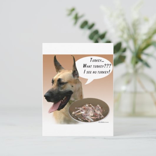 Groot-Deens Turkije Briefkaart (Staand voorkant)