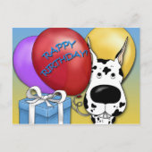 Groot Deens verjaardagsfeest Briefkaart (Voorkant)