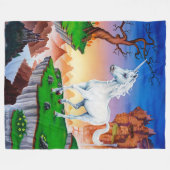 Groot deken met fantasie-eenhoorn (Voorkant (Horizontaal))