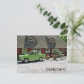 Groot Denemarken met Trabant-autopostkaart! Briefkaart (Staand voorkant)