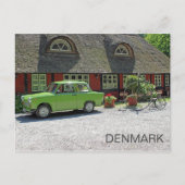 Groot Denemarken met Trabant-autopostkaart! Briefkaart (Voorkant)