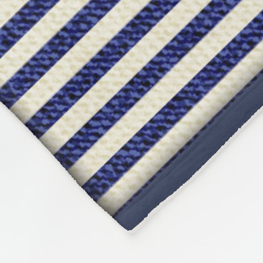 Groot denim patchwork Afbeelding Fleece Deken (Hoek)