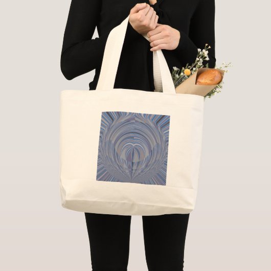 Groot design zonder hart grote tote bag (Voorkant (product))